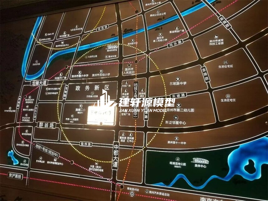 石棉区域壁挂模型