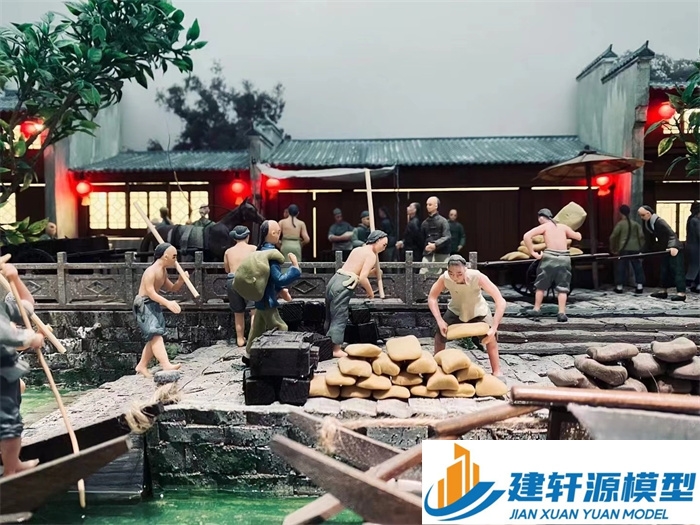 石棉博物馆江南水乡模型